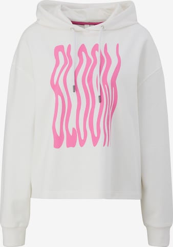 QS Sweatshirt i hvid: forside