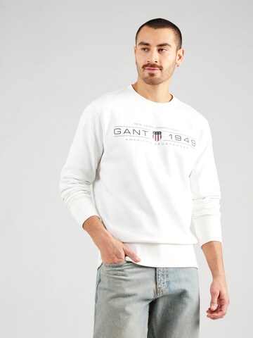 GANT Sweatshirt in Weiß: Vorderseite