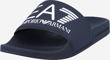 EA7 Emporio Armani Strand-/badschoen in Blauw: voorkant