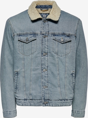 Only & Sons Between-Season Jacket 'Louis' in Blue: front