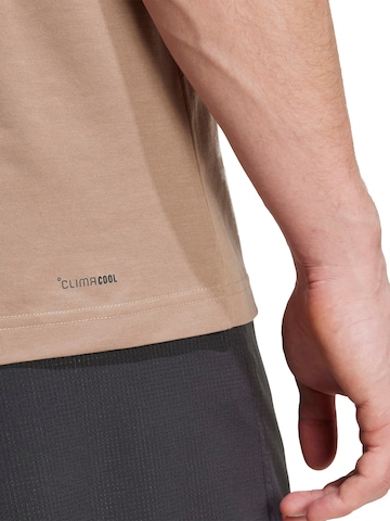 ruda ADIDAS PERFORMANCE Sportiniai marškinėliai