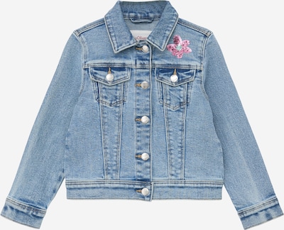 s.Oliver Übergangsjacke in blue denim / hellblau / pastellorange / pastellpink, Produktansicht