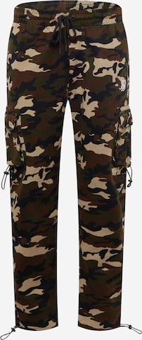 Regular Pantalon cargo SikSilk en vert : devant