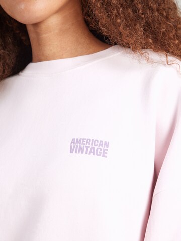 AMERICAN VINTAGE Sweatshirt 'PLIZZY' in Pink