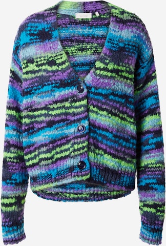 Rich & Royal Knit Cardigan in Blue: front