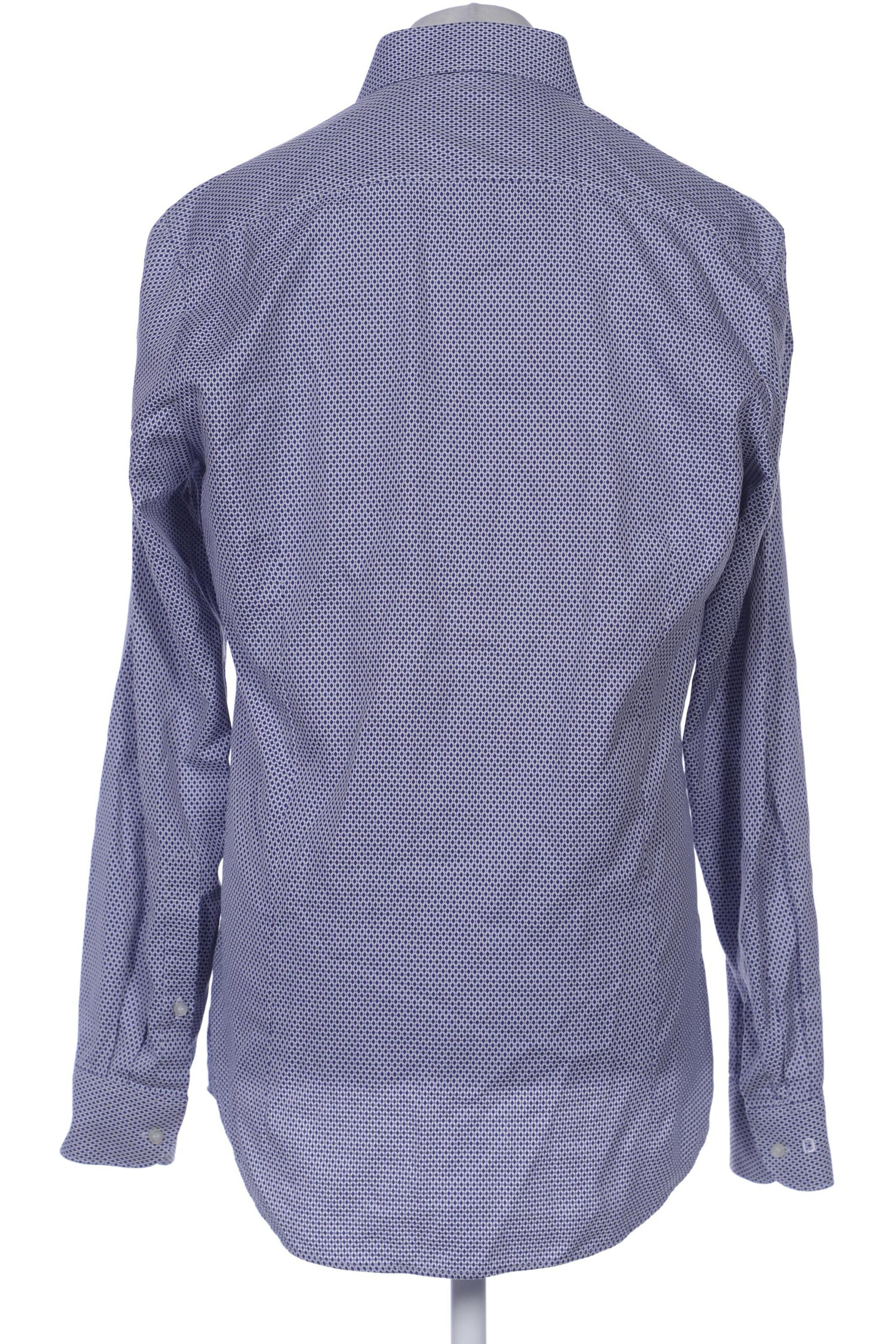 OLYMP Button Up Shirt in L in Blue