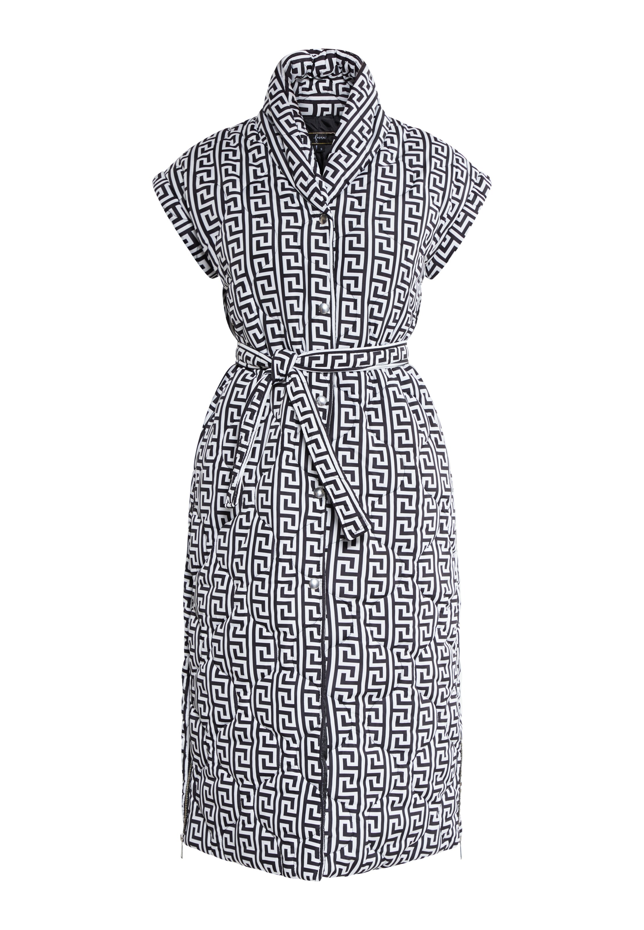 Gilet faina en noir : devant