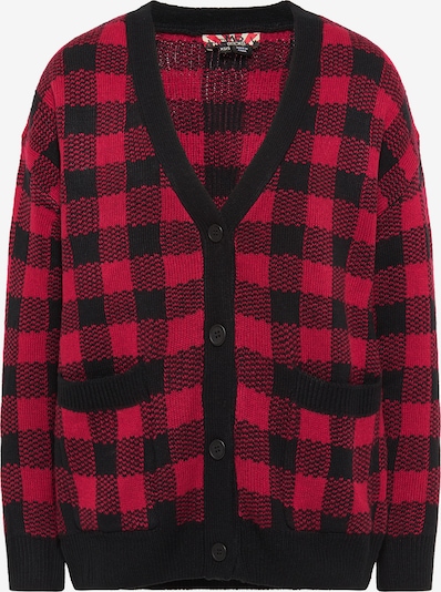 myMo ROCKS Knit cardigan in Blood red / Black, Item view