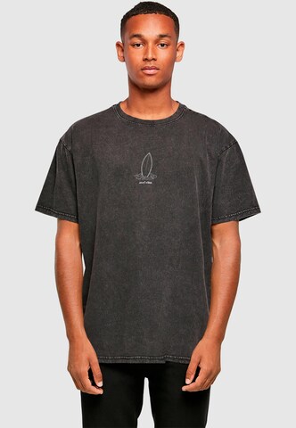 Merchcode T-Shirt 'Summer - Surf Vibes' in Schwarz: Vorderseite
