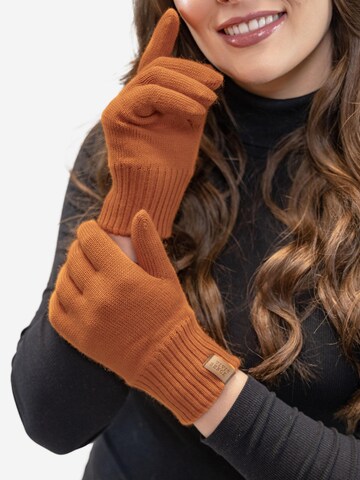 Vivisence Full finger gloves '7014R' in Orange