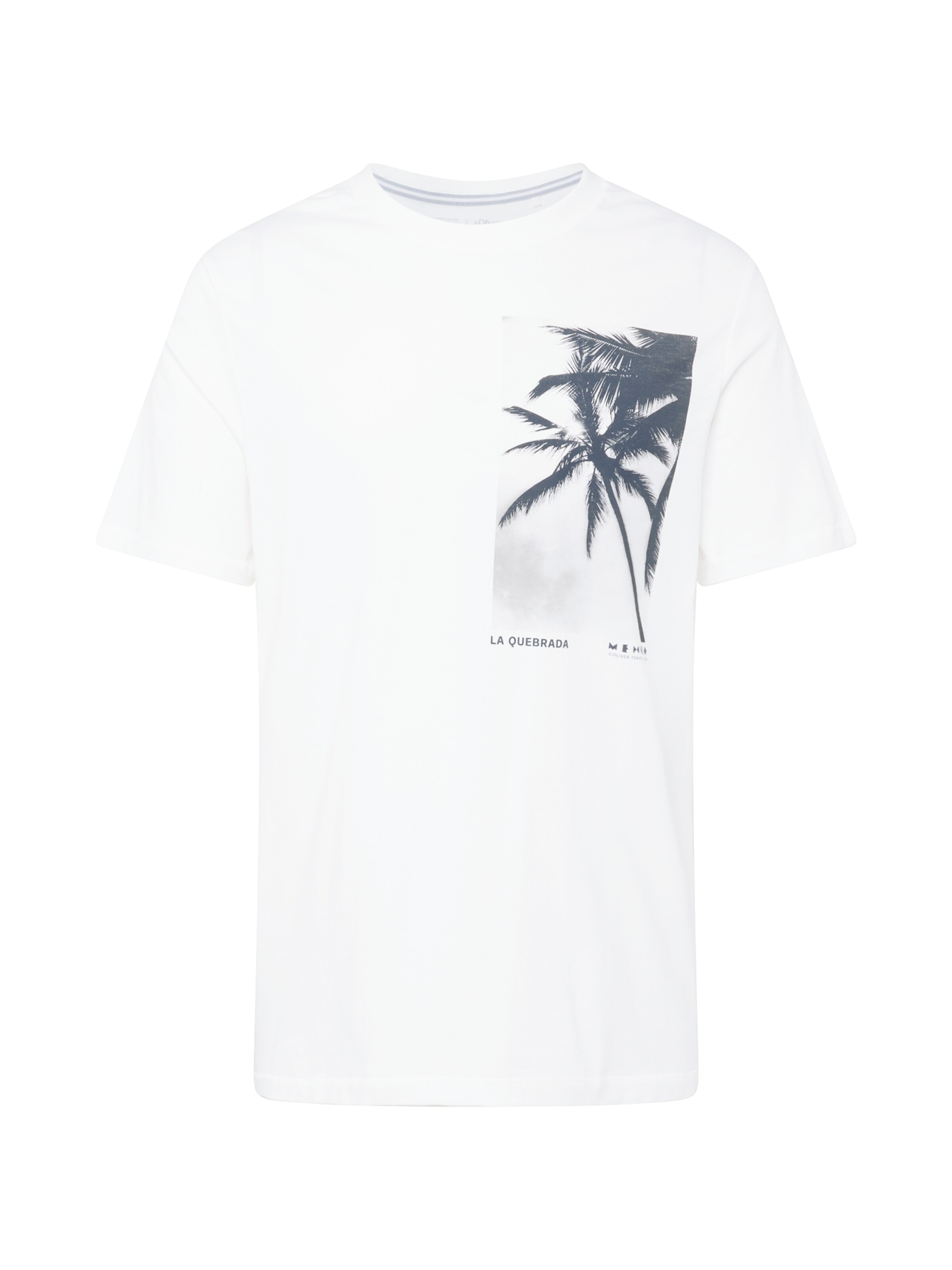 T-Shirt s.Oliver en blanc : devant