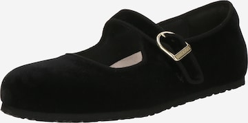 melns BIRKENSTOCK Balerīnas ar siksniņu 'Santa Clarita': no priekšpuses