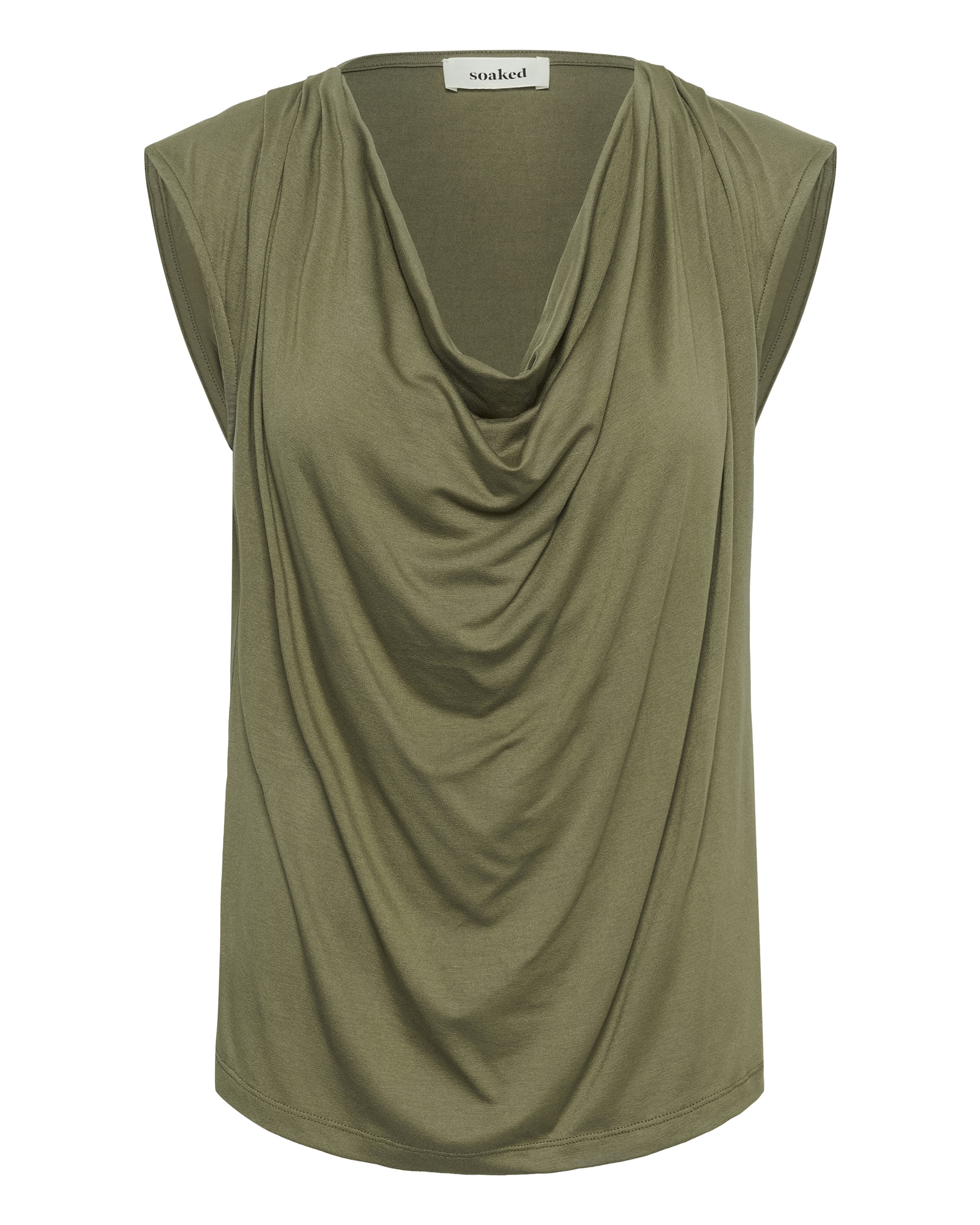 Chemisier 'Hanadi' SOAKED IN LUXURY en vert : devant