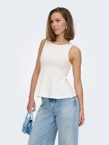 ONLY Overdel 'ONLKISS' i hvid: forside