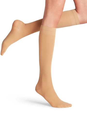 FALKE Kniestrümpfe 'Vitalize' in Beige: Vorderseite