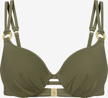 TRIUMPH Push-up Bügel-Bikini-Top ' Summer Twist ' in Grün: Vorderseite