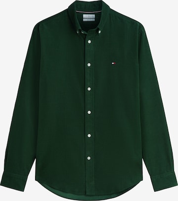 TOMMY HILFIGER Regular fit Overhemd in Groen: voorkant