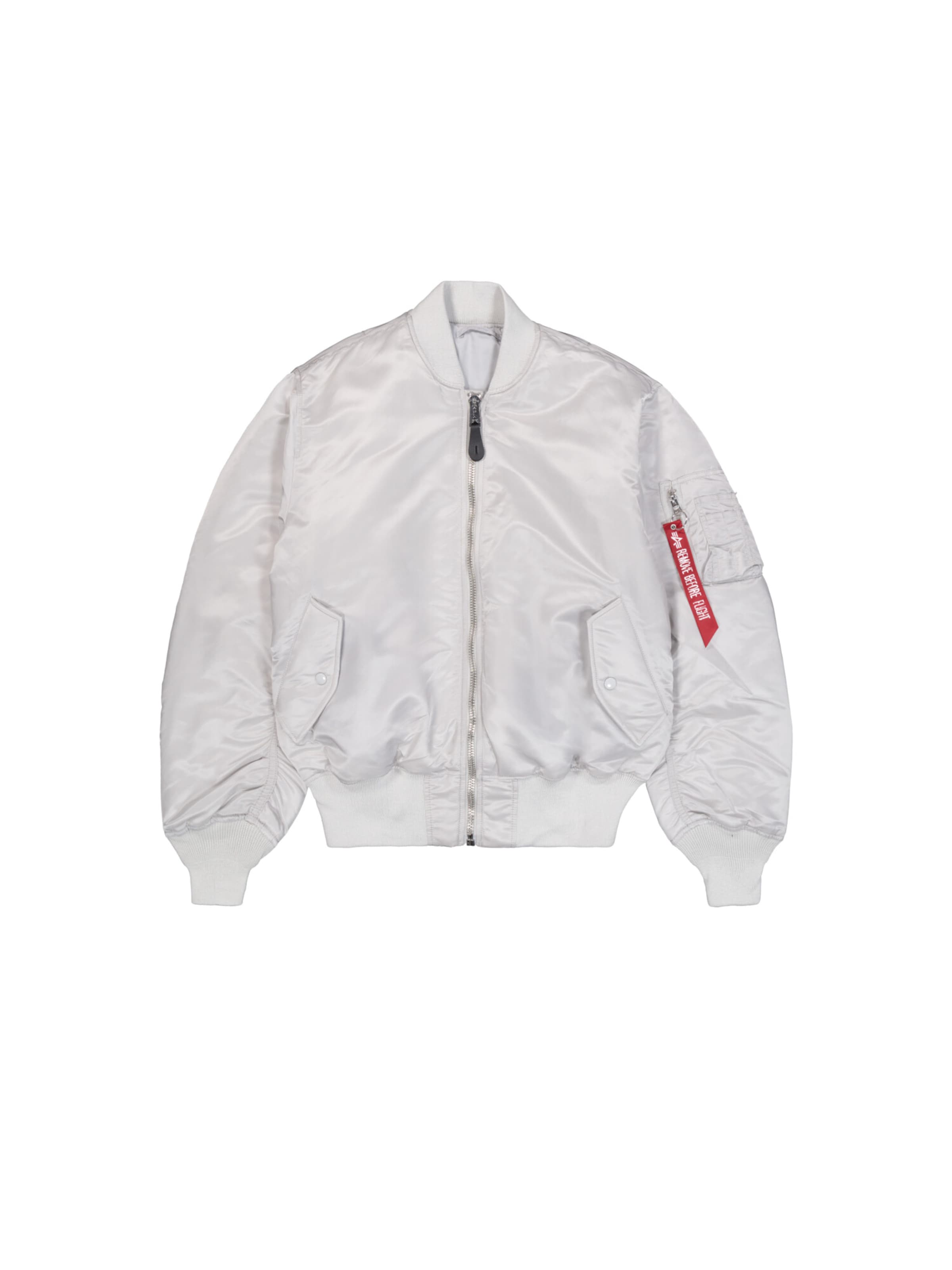 ALPHA INDUSTRIES Übergangsjacke 'MA-1'‌‌‌ in Grau: Vorderseite