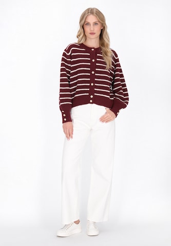 DreiMaster Maritim Gebreid vest 'Classic Look' in Rood