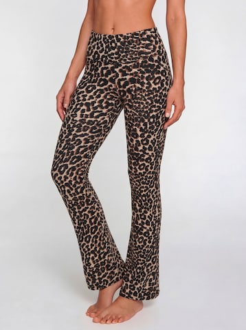 LASCANA ACTIVE Flared Παντελόνι φόρμας σε ανάμεικτα χρώματα: μπροστά