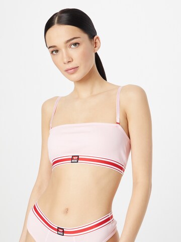 DIESEL Bandeau Bra 'BANDEL' in Pink: front