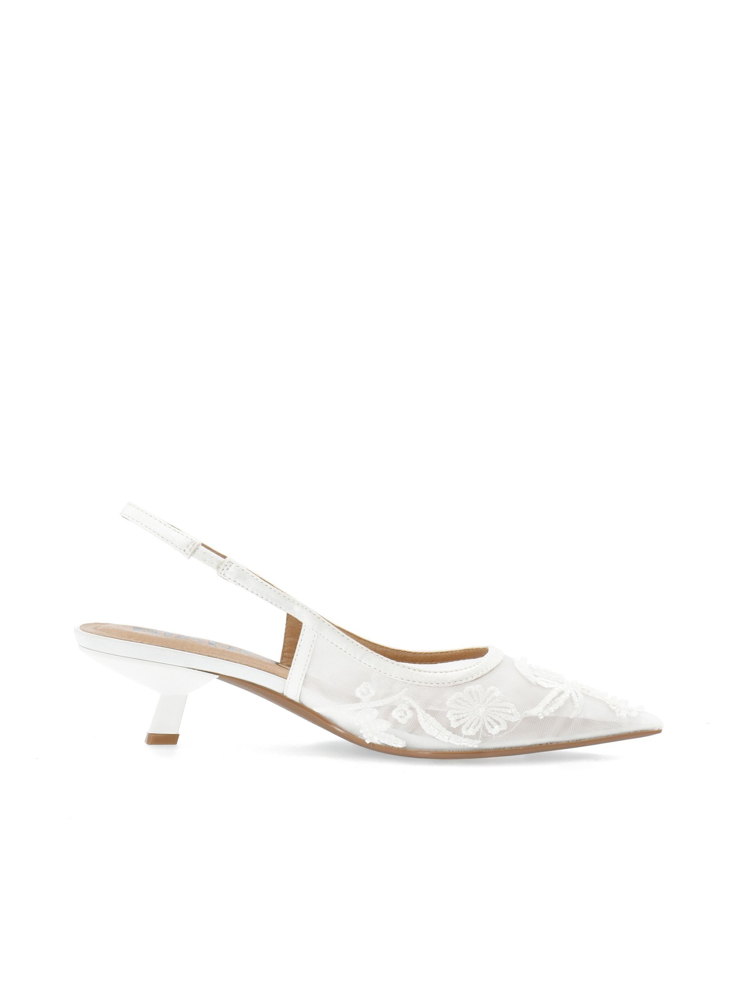 Bianco Slingpumps 'Kristin' i hvid