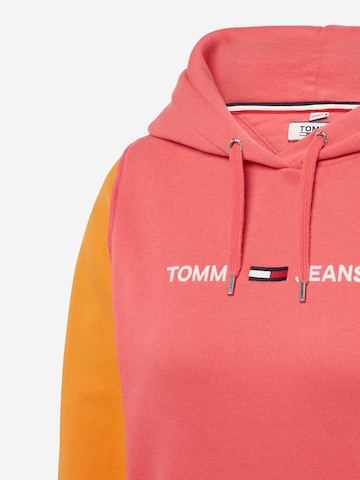 Felpa di Tommy Jeans in rosa