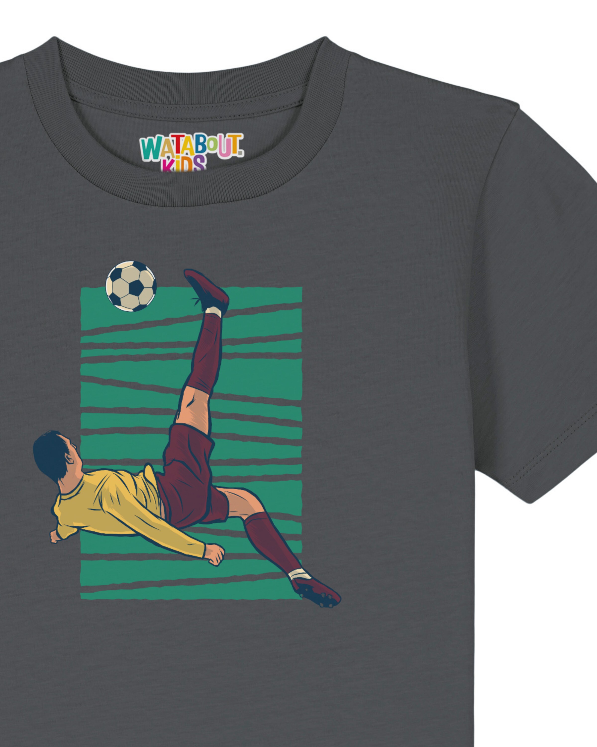 watabout.kids Shirt 'Fußball' in Grey