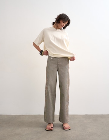 TOPSHOP Широкий Джинсы 'CINCH' в Коричневый