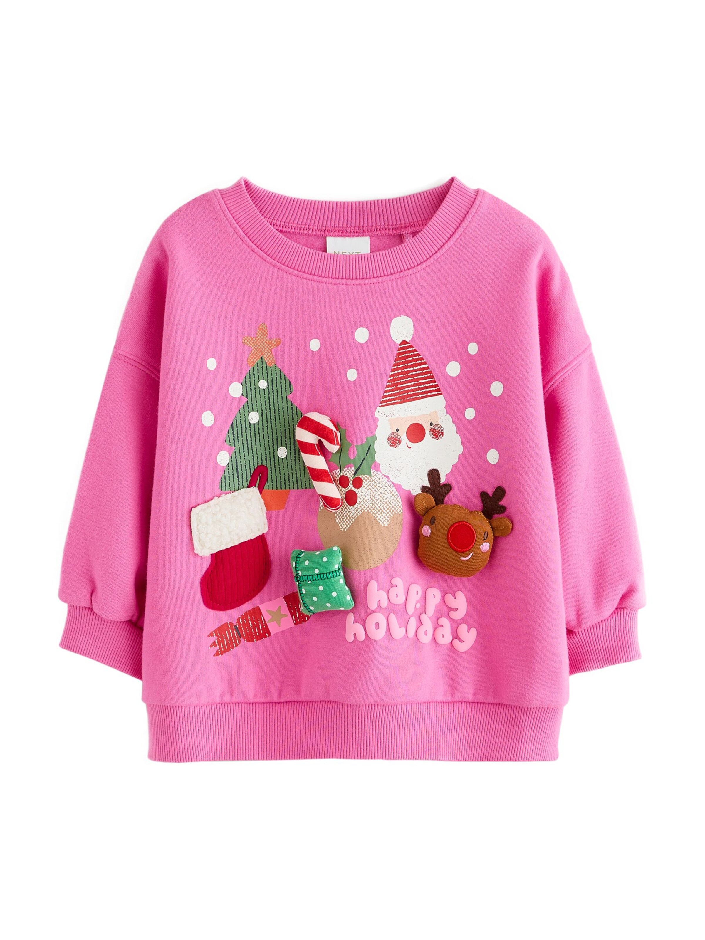 Next - Sweatshirt em rosa: frente