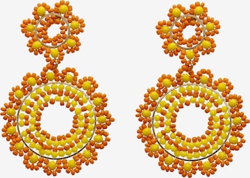 IZIA - Brincos em laranja: frente