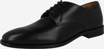 BOSS Black Обувки с връзки 'Lisbon' в черно: отпред
