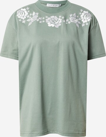 In The Style Shirt 'STACEY' in Groen: voorkant