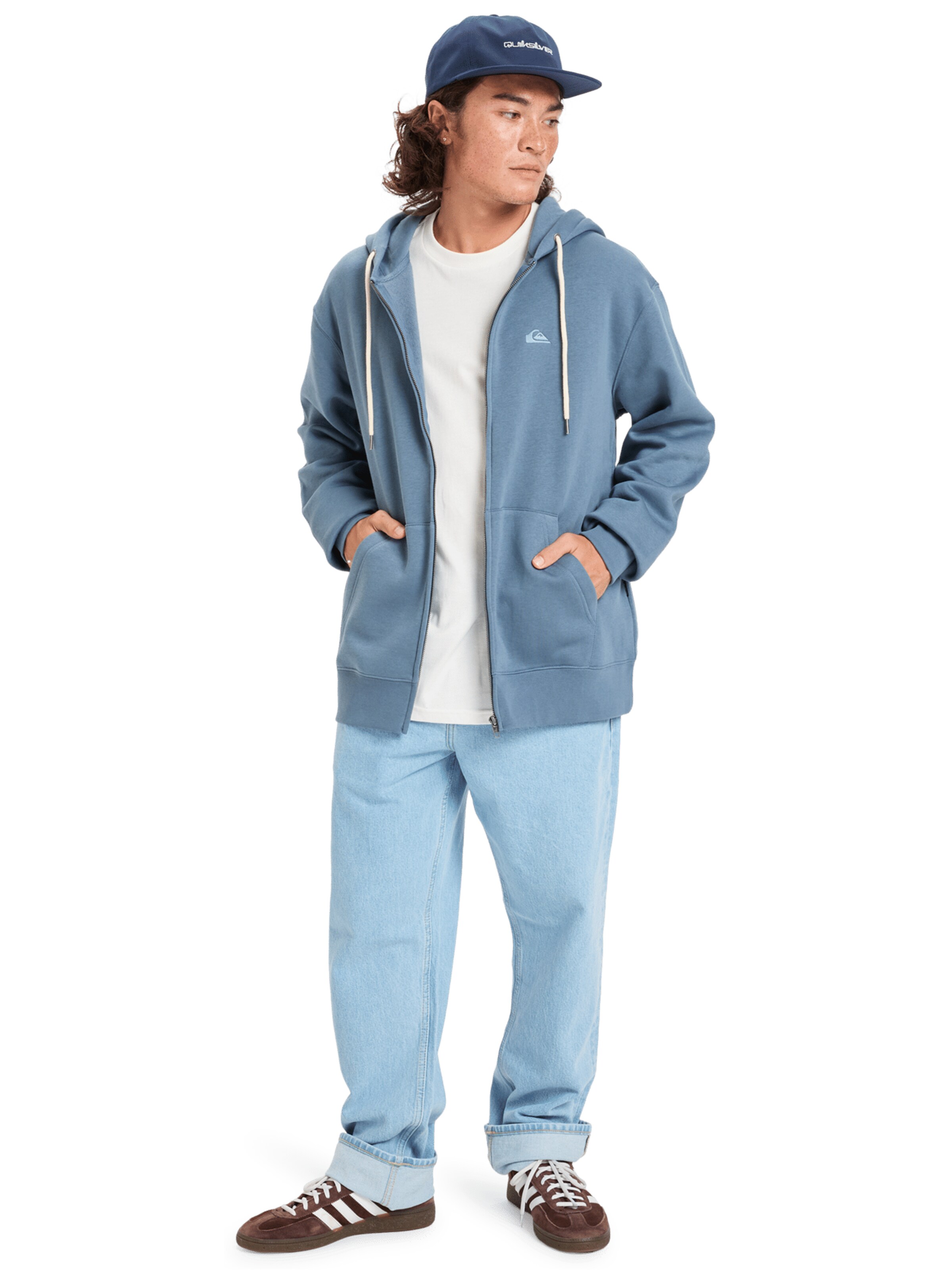 QUIKSILVER Sweatjacke 'Salt Water' in Blau