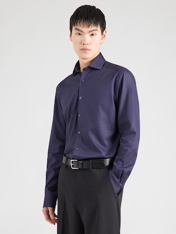 Bruun & Stengade Regular Fit Paita 'Miles' värissä sininen: etupuoli