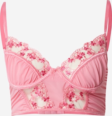 NLY by Nelly Bralette Bra 'Flirty' in Pink: front