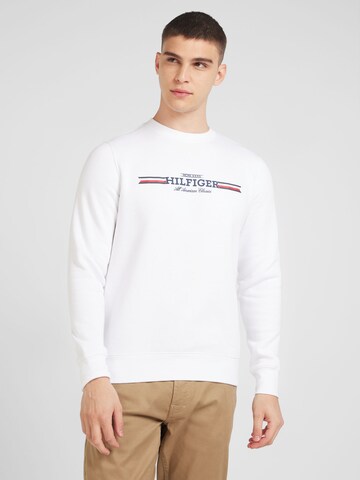 TOMMY HILFIGER Sweatshirt in Weiß: Vorderseite