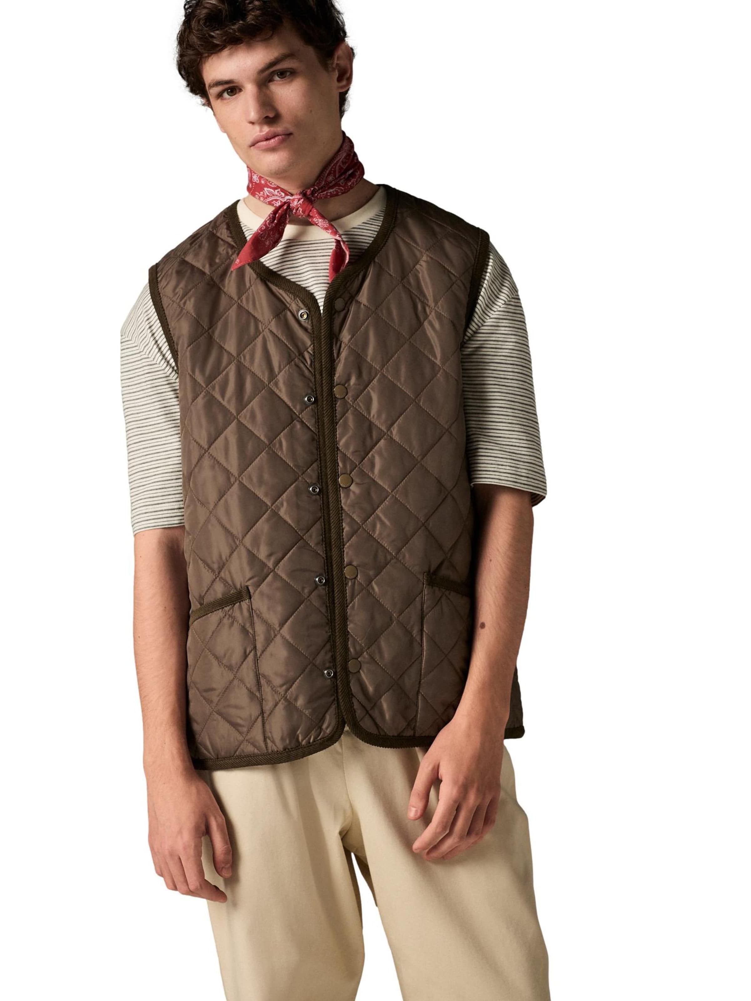 Next Vest in Brown: front