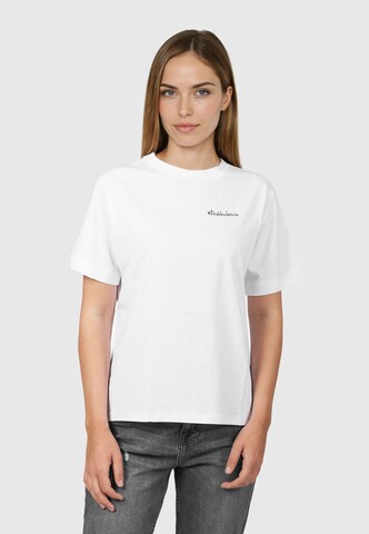 Kleinigkeit - Camisa '#Problemlöserin' em branco: frente