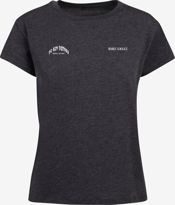 Merchcode Shirt 'Barely Awake' in Grey: front