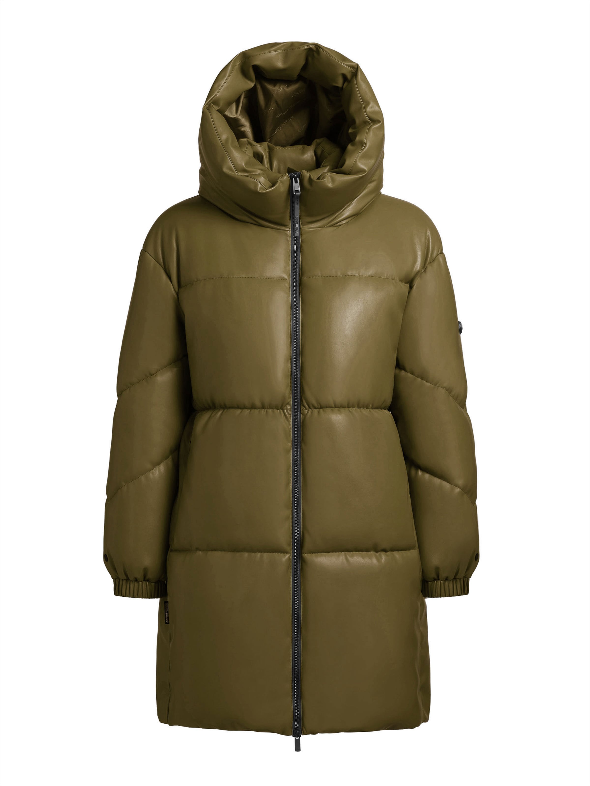 khujo Wintermantel 'Lorsa' in Groen: voorkant