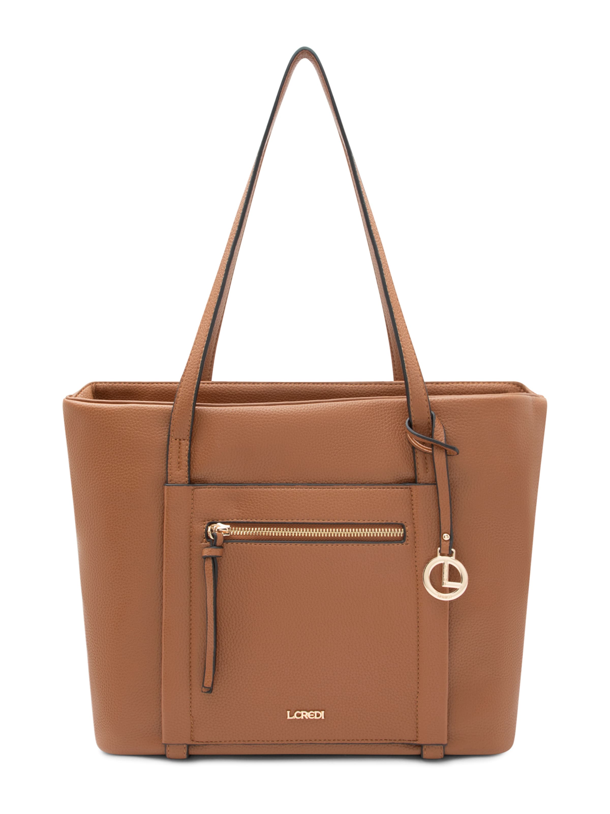 L.CREDI Shopper 'Merle' in Braun: Vorderseite