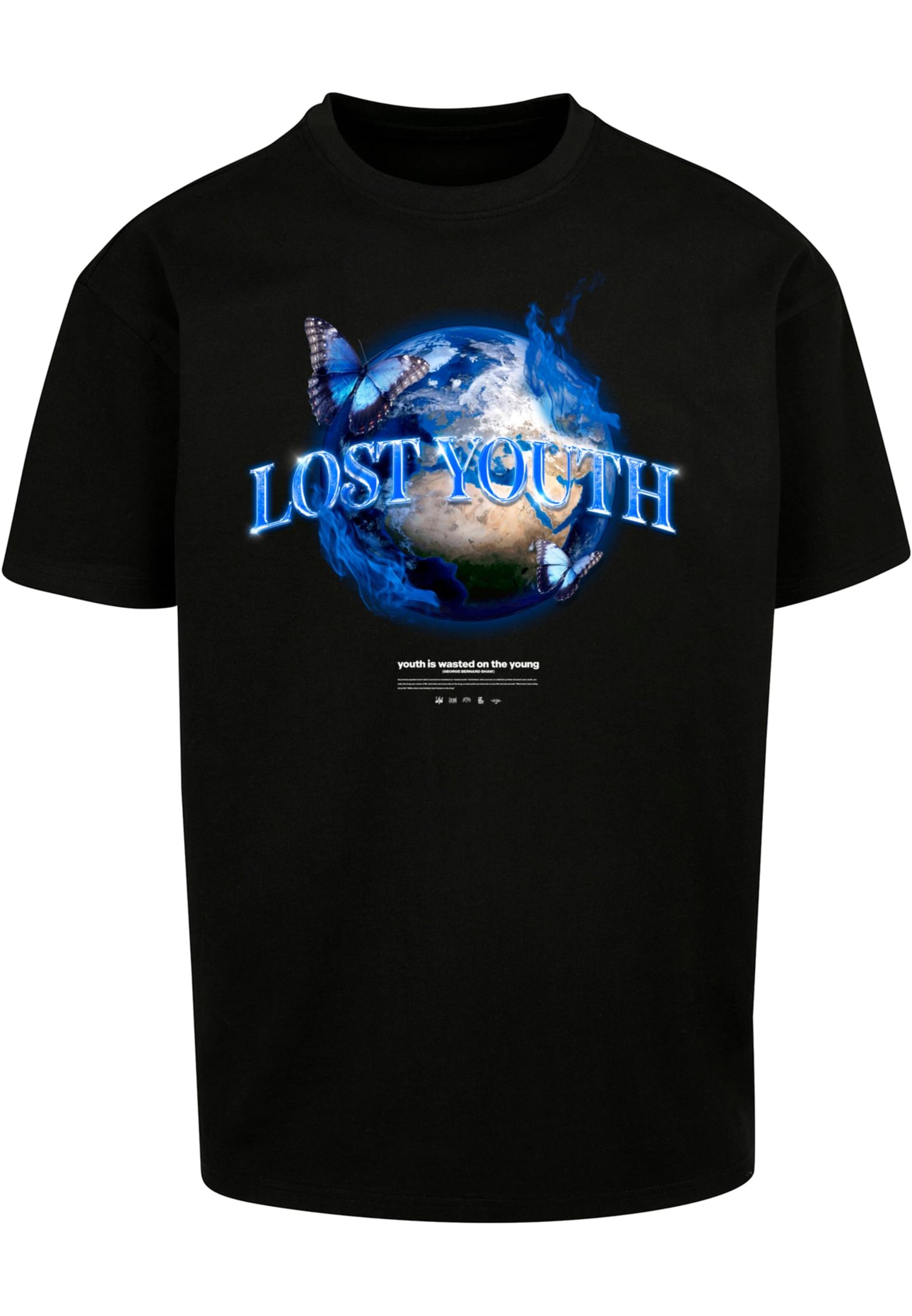 Lost Youth Bluser & t-shirts 'World' i sort: forside