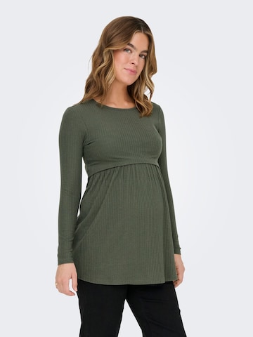 Only Maternity Bluse 'OLMMALAYA' i grøn: forside