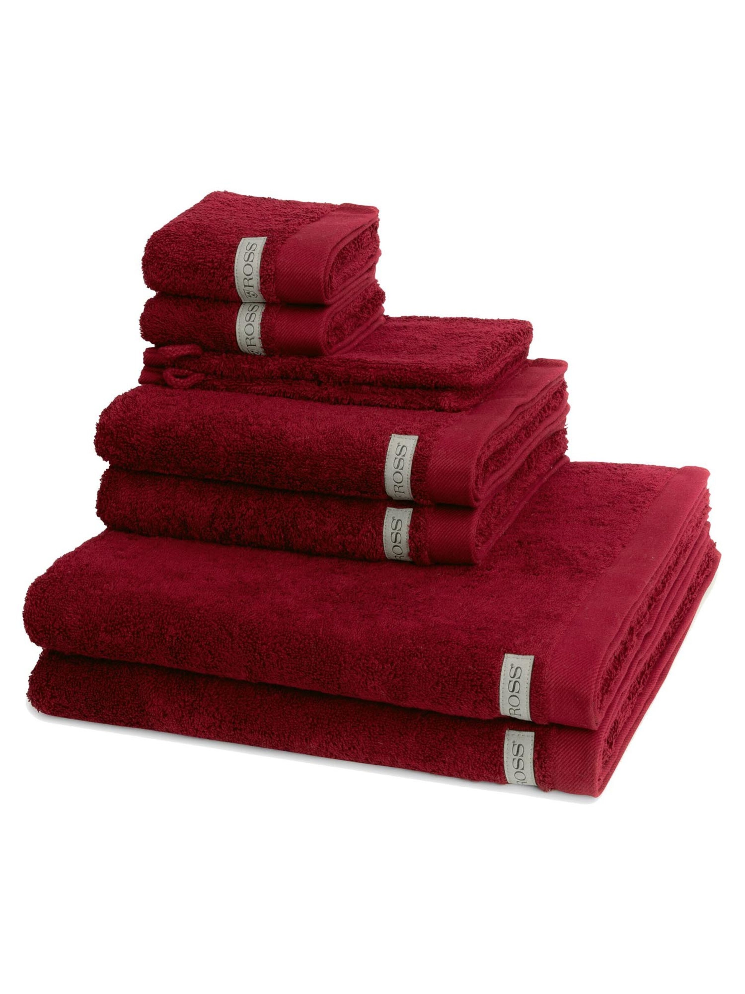 ROSS Handtuch 'Sinfonie'‌‌‌‌‌‌ in Rot: Vorderseite