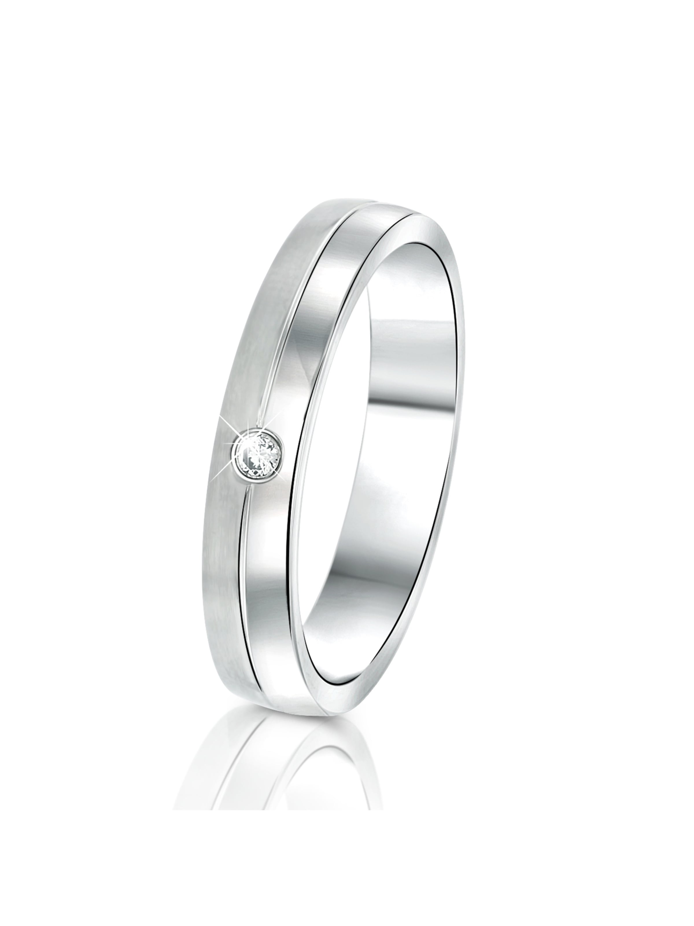 Lucardi Ring in Zilver: voorkant