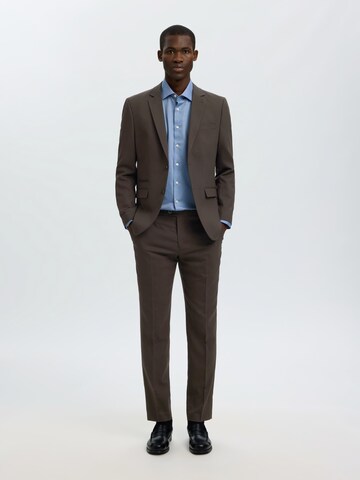 SELECTED Slim fit Blazer in Brown