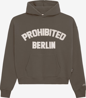 Sweat-shirt 'Berlin' Prohibited en gris : devant