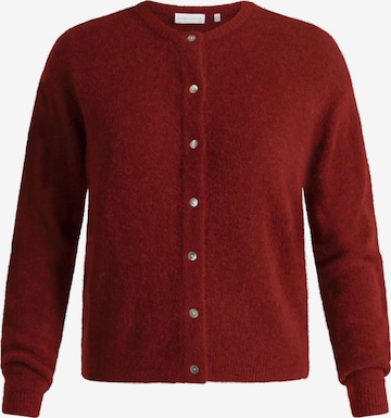 BASE LEVEL Strickjacke in Rot: Vorderseite