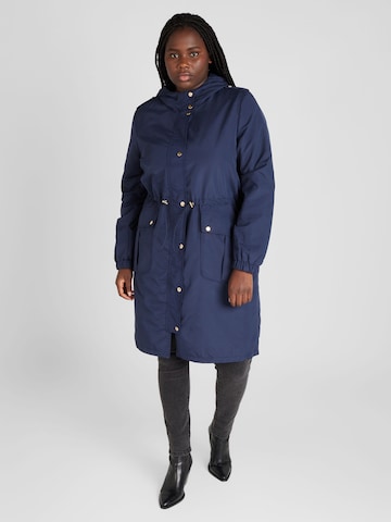 Vero Moda Curve Between-Seasons Parka 'Zoasofia' in Blue